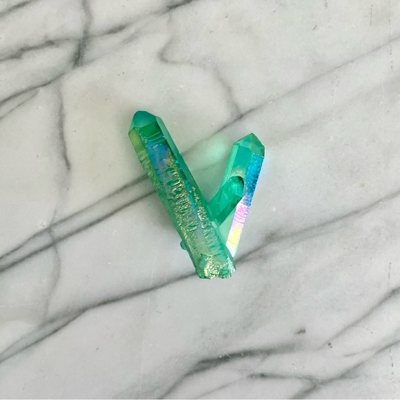 Aura Quartz Crystal Duo - Picture 3 of 14